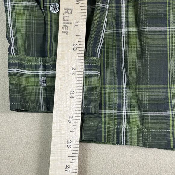 Kuhl Shirt Mens Medium Green Plaid Outdoor Hiking Fishing Workwear Casual Adult - Picture 6 of 10